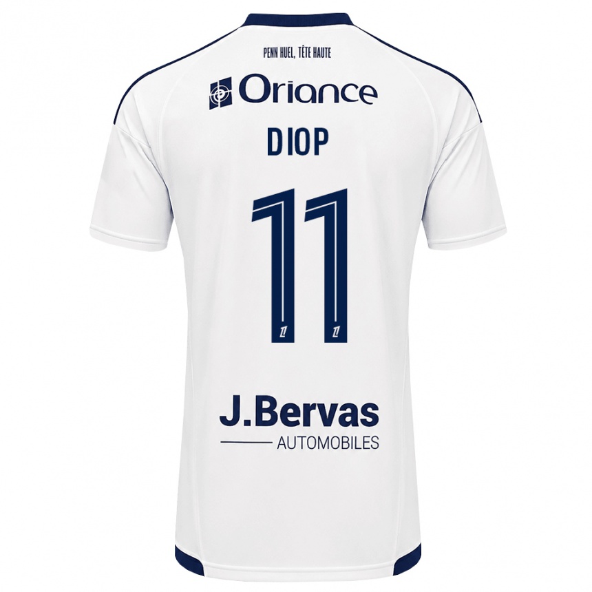 נשים כדורגל Samba Diop #11 כחול צי לבן הרחק ג'רזי 2026/27