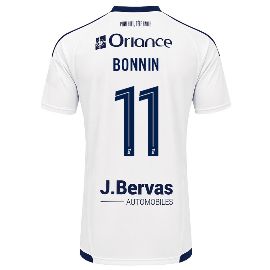 נשים כדורגל Lilian Bonnin #11 כחול צי לבן הרחק ג'רזי 2026/27
