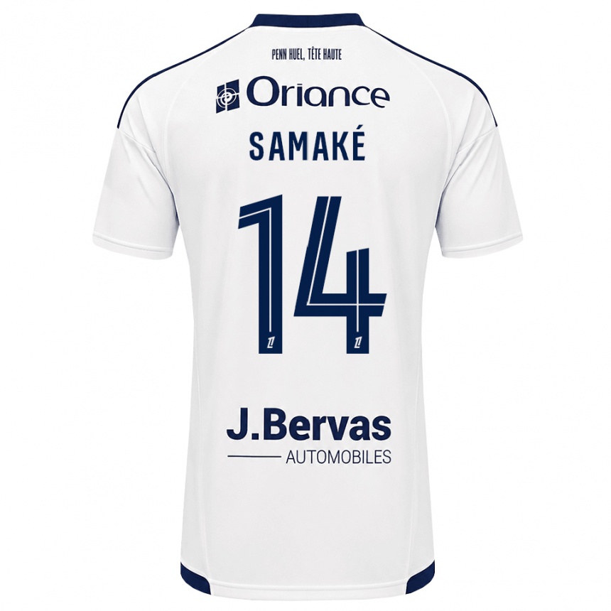נשים כדורגל Abdoul Samaké #14 כחול צי לבן הרחק ג'רזי 2026/27