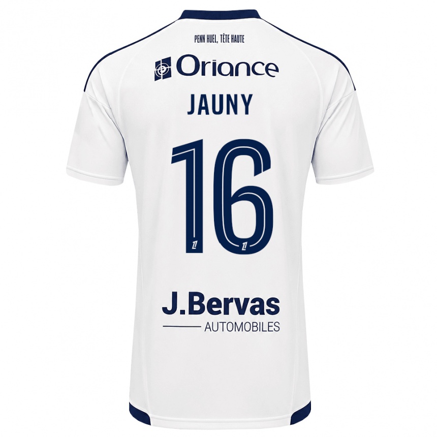 נשים כדורגל Noah Jauny #16 כחול צי לבן הרחק ג'רזי 2026/27