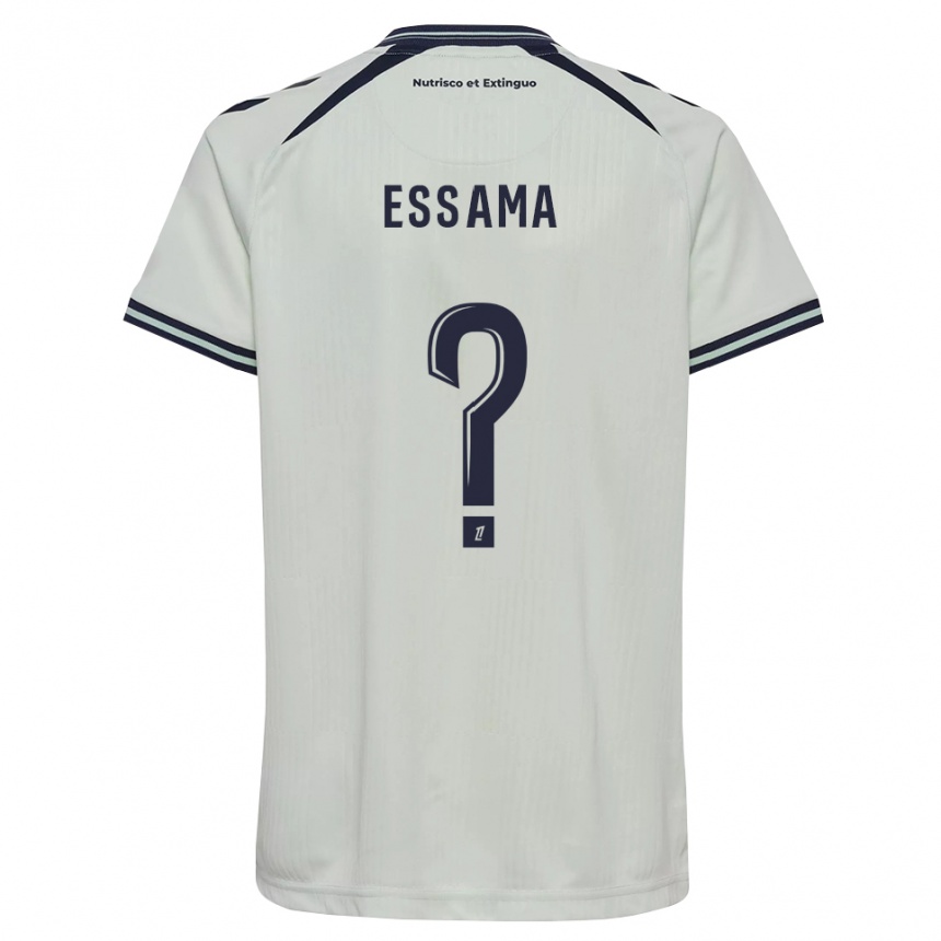 נשים כדורגל Brian Essama #0 כחול חצות לבן הרחק ג'רזי 2026/27