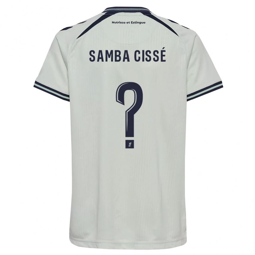 נשים כדורגל Papa Samba Cissé #0 כחול חצות לבן הרחק ג'רזי 2026/27