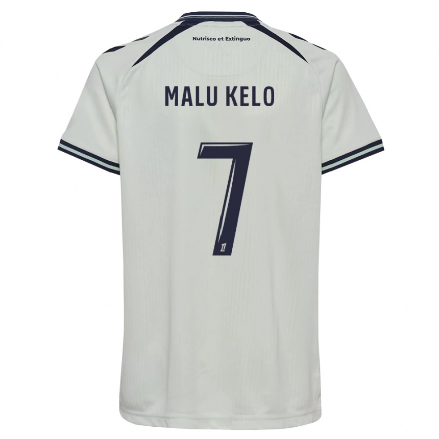נשים כדורגל Yohann Malu Kelo #7 כחול חצות לבן הרחק ג'רזי 2026/27