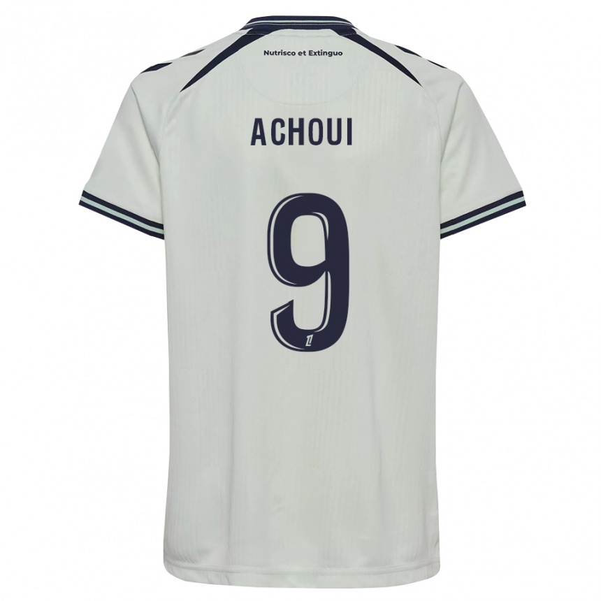 נשים כדורגל Djibril Achoui #9 כחול חצות לבן הרחק ג'רזי 2026/27