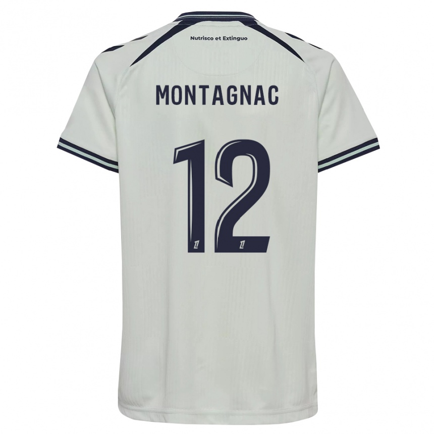נשים כדורגל Alexandre Montagnac #12 כחול חצות לבן הרחק ג'רזי 2026/27
