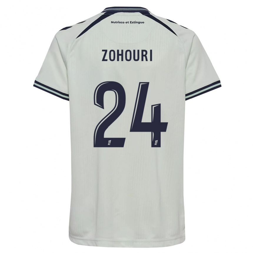 נשים כדורגל Guy Zohouri #24 כחול חצות לבן הרחק ג'רזי 2026/27