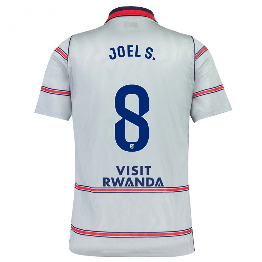 נשים כדורגל Joel Sánchez #8 אפור אדום כחול צי ג'רזי קיט שלישי 2026/27