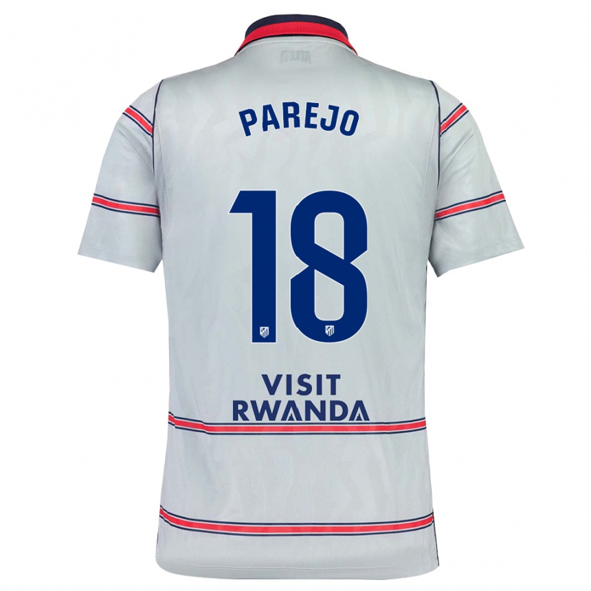 נשים כדורגל Óscar Parejo #18 אפור אדום כחול צי ג'רזי קיט שלישי 2026/27