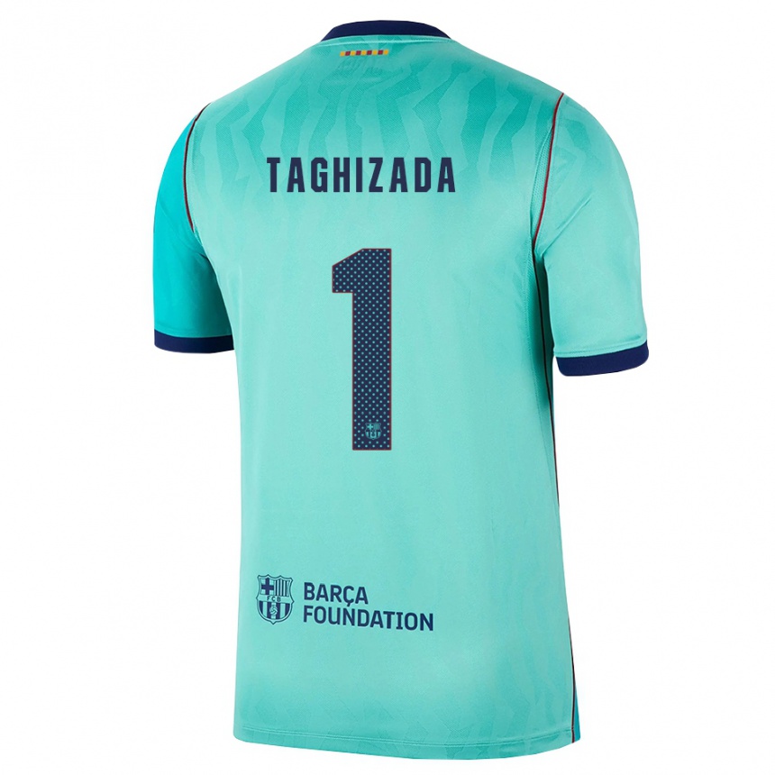 נשים כדורגל Eldar Taghizada #1 אקווה טורקיז מלכותי כחול ג'רזי קיט שלישי 2026/27