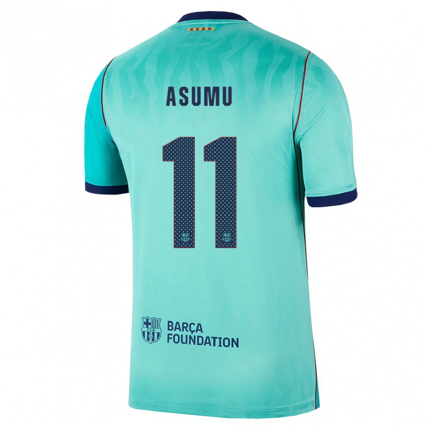 נשים כדורגל Héctor Asumu #11 אקווה טורקיז מלכותי כחול ג'רזי קיט שלישי 2026/27