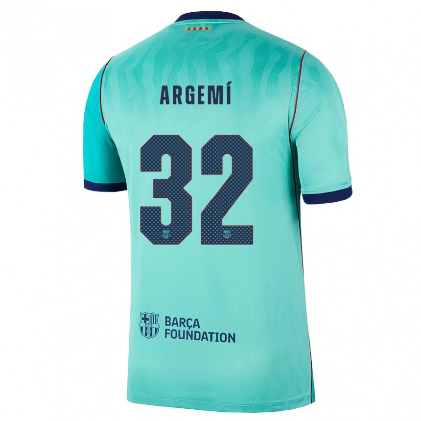 נשים כדורגל Adam Argemí #32 אקווה טורקיז מלכותי כחול ג'רזי קיט שלישי 2026/27