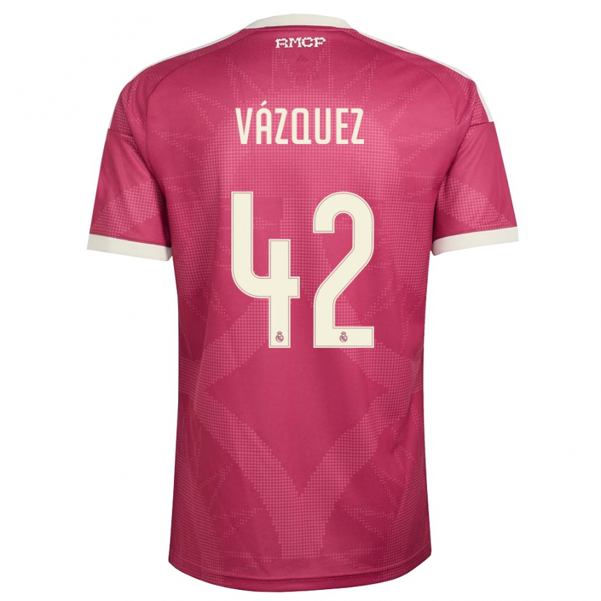 נשים כדורגל Erik Vázquez #42 אדום סגול חיוור לבן ג'רזי קיט שלישי 2026/27 נשים כדורגל Erik Vázquez #42 אדום סגול חיוור לבן ג'רזי קיט שלישי 2026/27