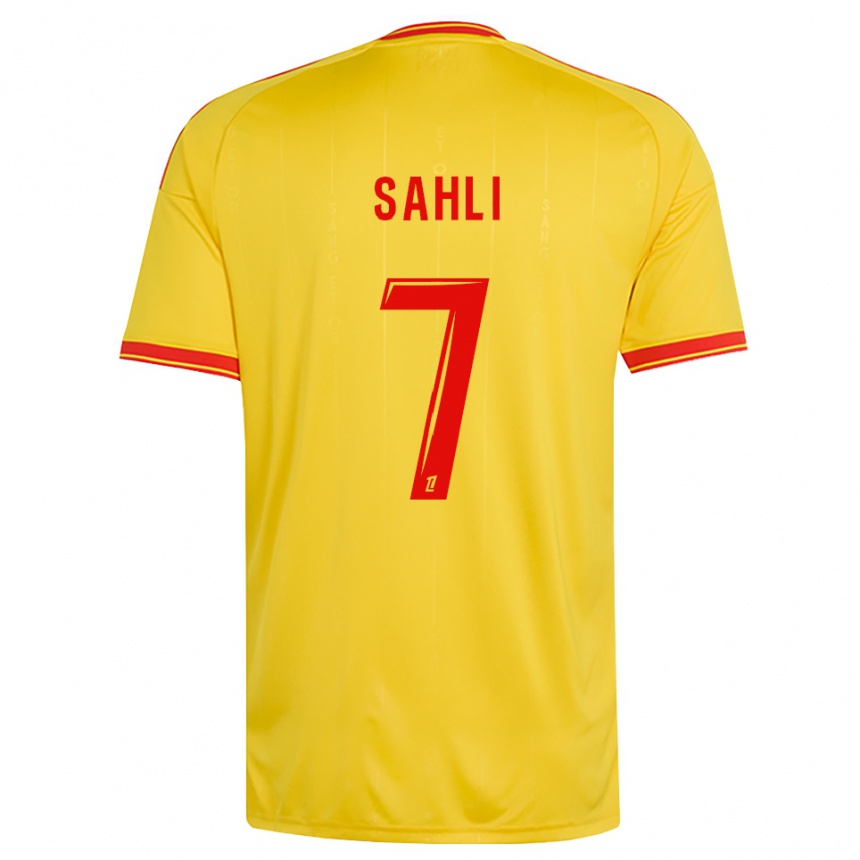 ילדים כדורגל Wael Sahli #7 זהב כתום אדום ג'רזי ביתית 2026/27 ילדים כדורגל Wael Sahli #7 זהב כתום אדום ג'רזי ביתית 2026/27