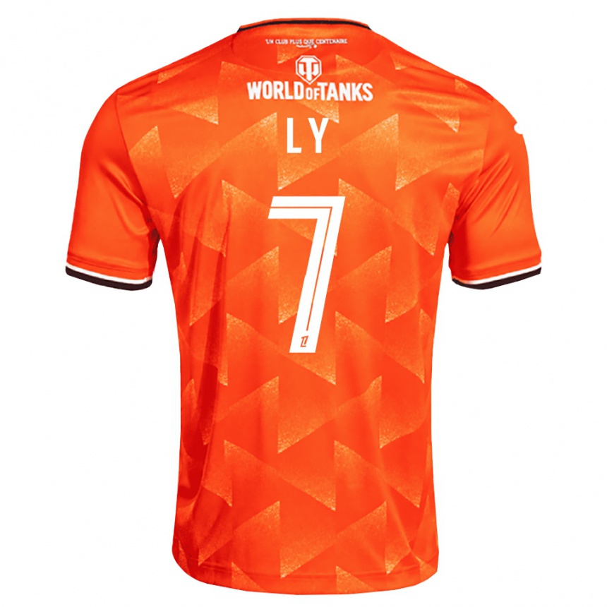 ילדים כדורגל Mactar Ly #7 כתום לבן שחור ג'רזי ביתית 2026/27 ילדים כדורגל Mactar Ly #7 כתום לבן שחור ג'רזי ביתית 2026/27