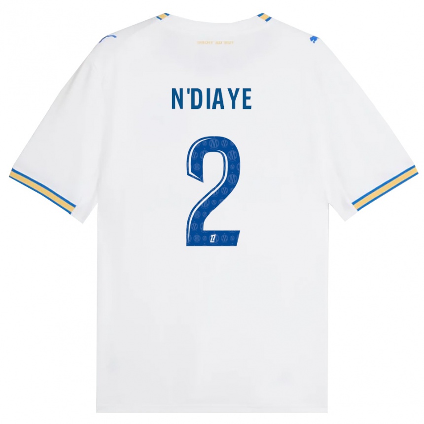 ילדים כדורגל Osmane N'diaye #2 כחול דודג' לבן ג'רזי ביתית 2026/27