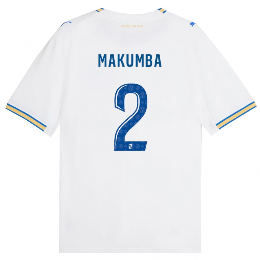 ילדים כדורגל Enzo Makumba #2 כחול דודג' לבן ג'רזי ביתית 2026/27