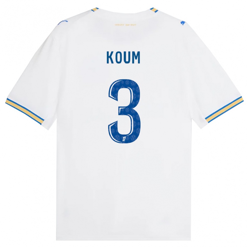 ילדים כדורגל Alexi Koum #3 כחול דודג' לבן ג'רזי ביתית 2026/27