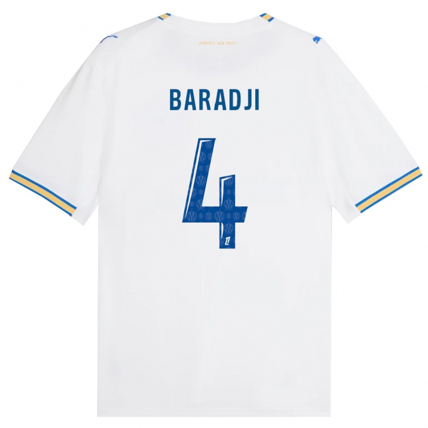 ילדים כדורגל Mohamed Baradji #4 כחול דודג' לבן ג'רזי ביתית 2026/27