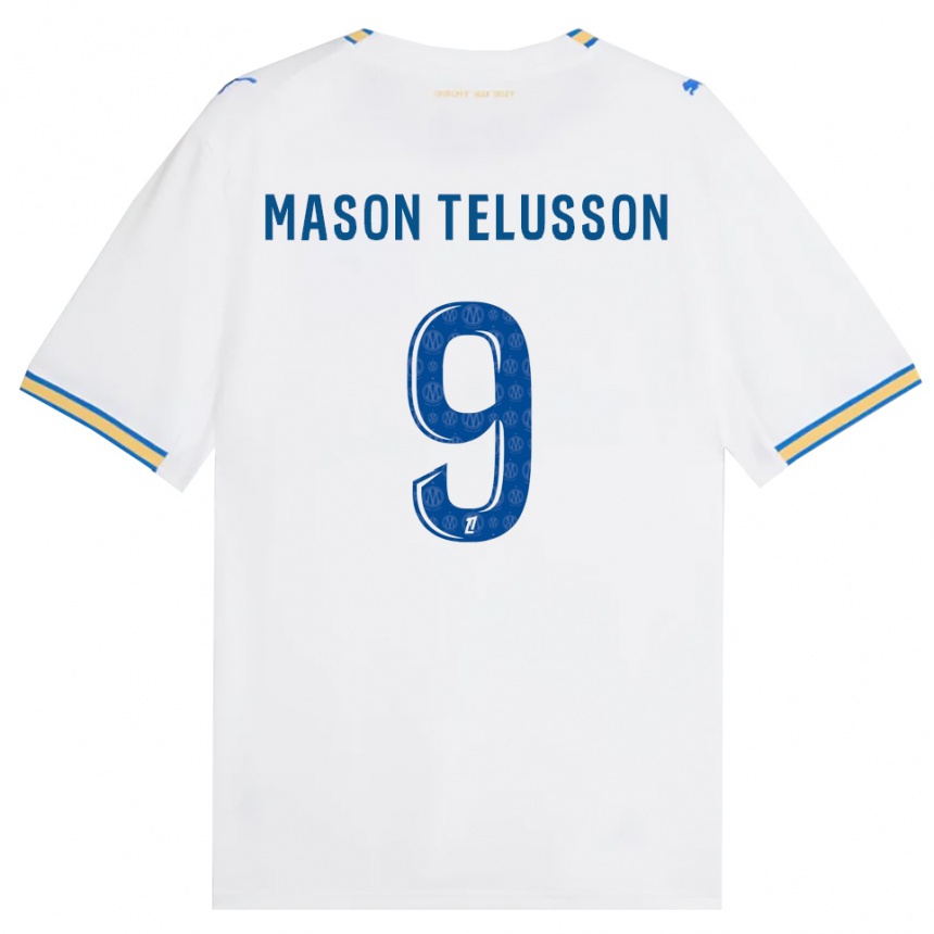ילדים כדורגל Jah Mason Telusson #9 כחול דודג' לבן ג'רזי ביתית 2026/27