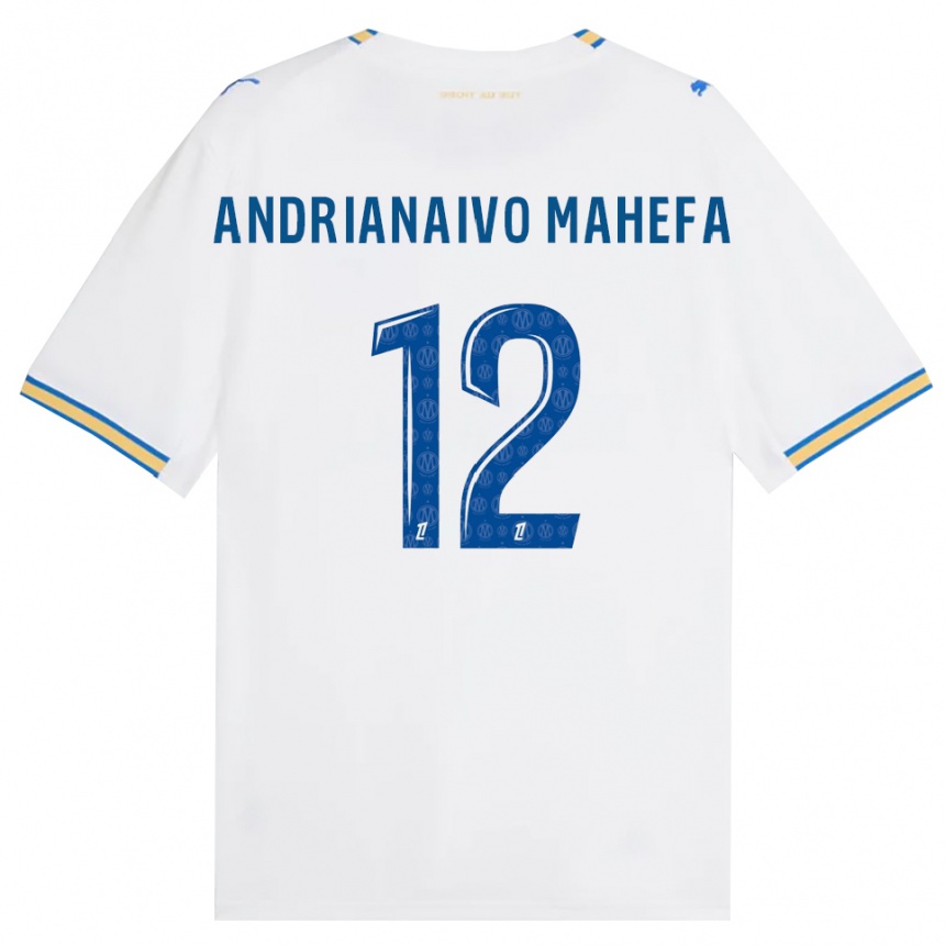 ילדים כדורגל Mathis Andrianaivo Mahefa #12 כחול דודג' לבן ג'רזי ביתית 2026/27
