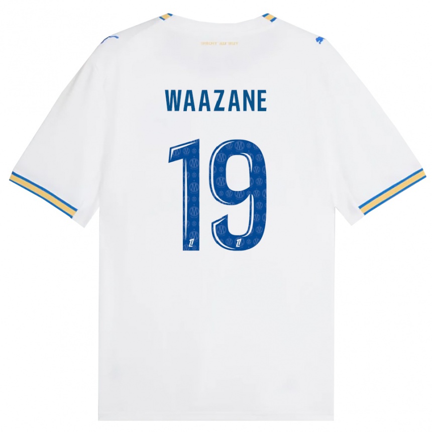ילדים כדורגל Jassim Waazane #19 כחול דודג' לבן ג'רזי ביתית 2026/27