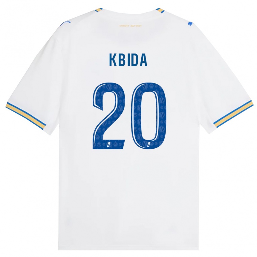 ילדים כדורגל Inès Kbida #20 כחול דודג' לבן ג'רזי ביתית 2026/27