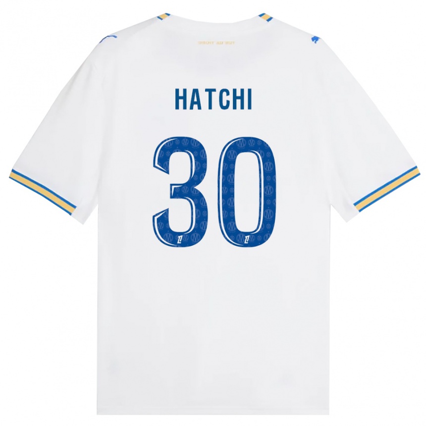 ילדים כדורגל Anaïs Hatchi #30 כחול דודג' לבן ג'רזי ביתית 2026/27