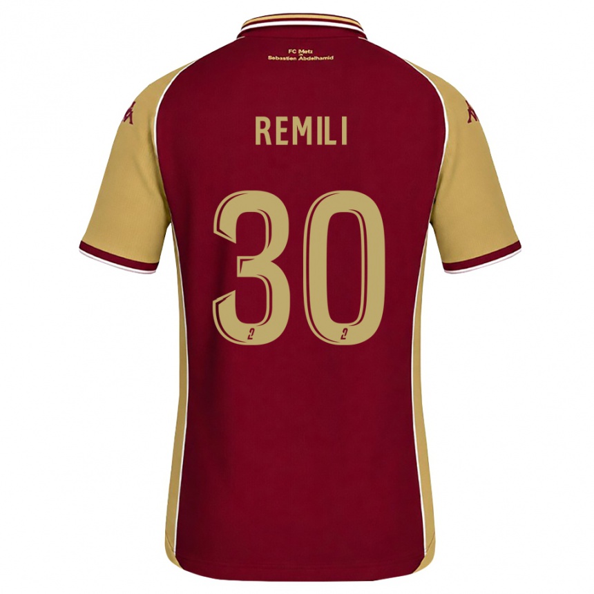 ילדים כדורגל Célia Remili #30 זהב אדום כהה ג'רזי ביתית 2026/27 ילדים כדורגל Célia Remili #30 זהב אדום כהה ג'רזי ביתית 2026/27