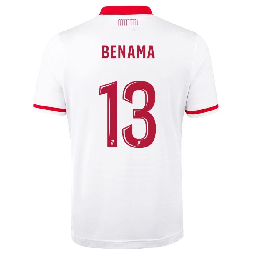 ילדים כדורגל Mayssam Benama #13 אדום לבן ג'רזי ביתית 2026/27