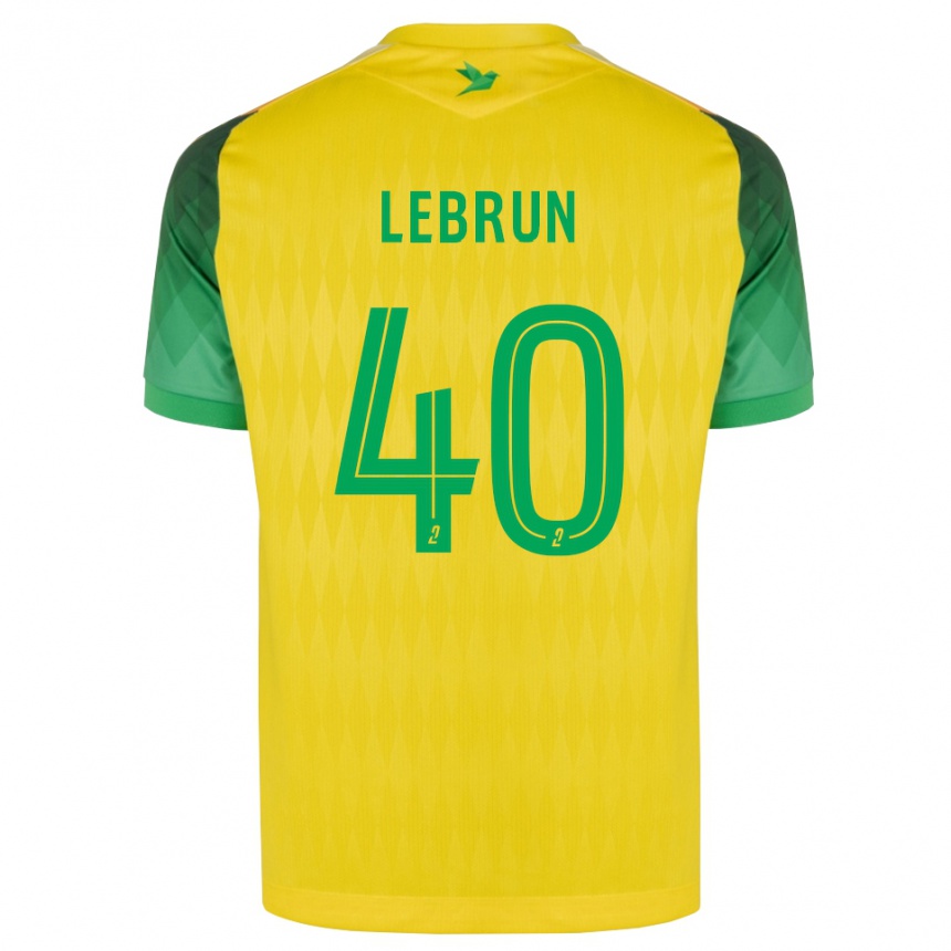 ילדים כדורגל Lisa Lebrun #40 ירוק צהוב אדום ג'רזי ביתית 2026/27