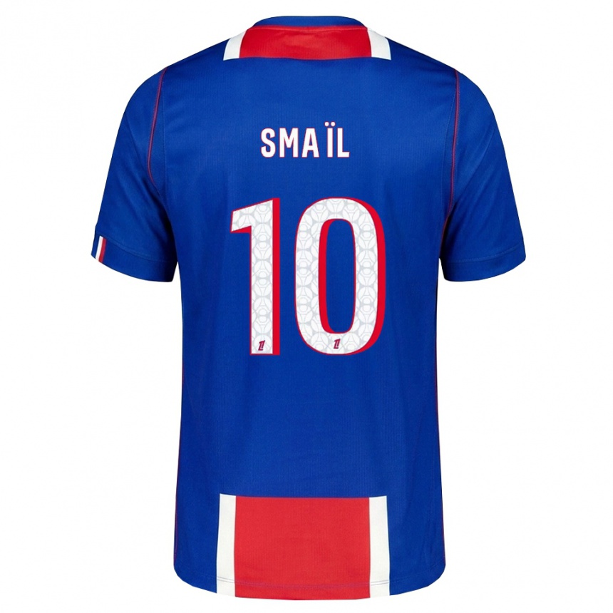 ילדים כדורגל Walid Smaïl #10 אדום לבן כחול ג'רזי ביתית 2026/27