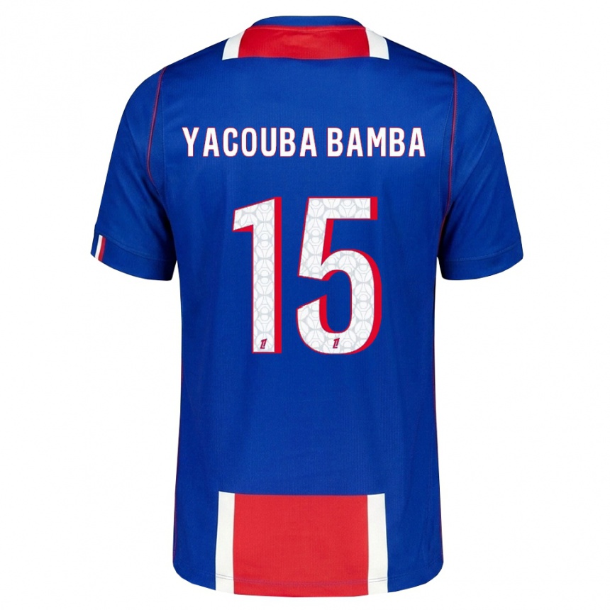 ילדים כדורגל Ben Yacouba Bamba #15 אדום לבן כחול ג'רזי ביתית 2026/27