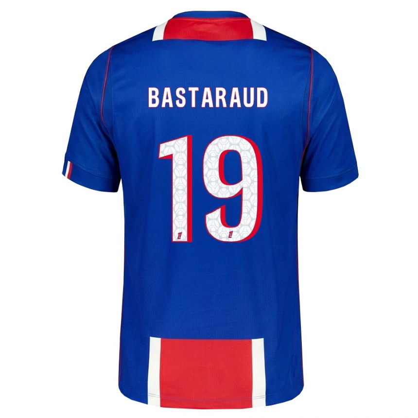 ילדים כדורגל Yanis Bastaraud #19 אדום לבן כחול ג'רזי ביתית 2026/27