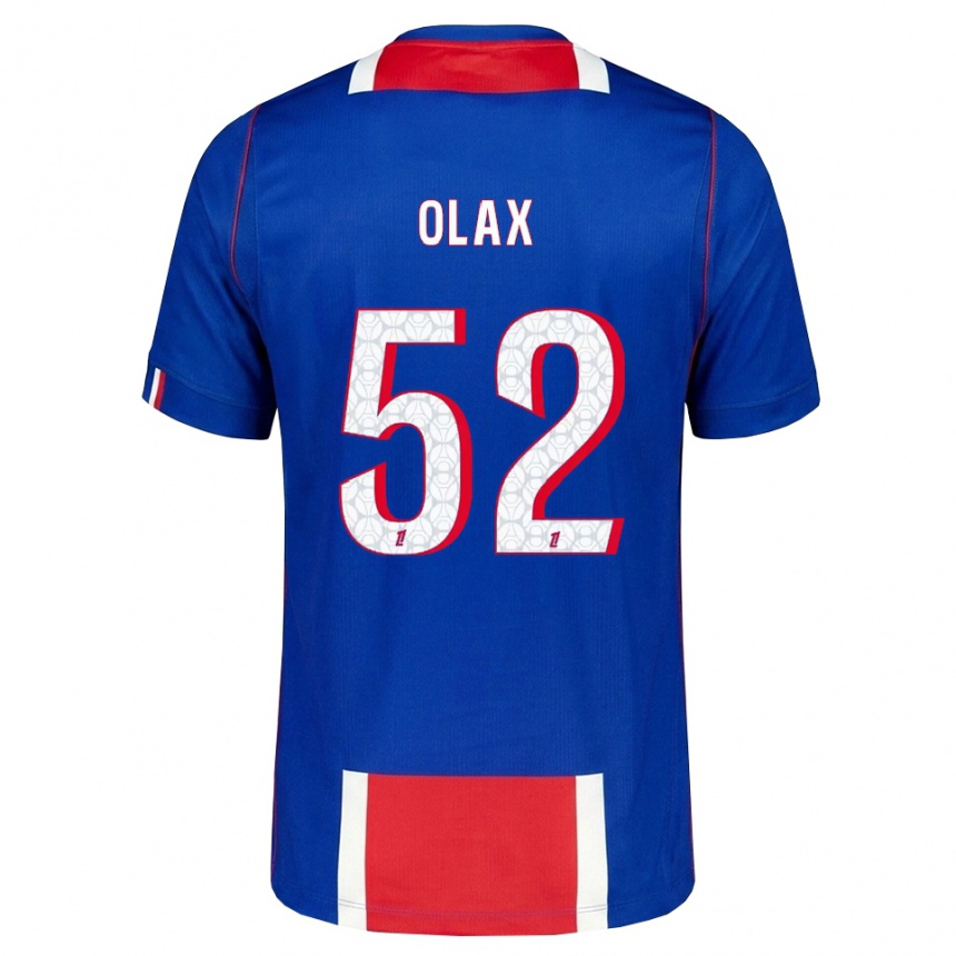ילדים כדורגל Djamy Olax #52 אדום לבן כחול ג'רזי ביתית 2026/27 ילדים כדורגל Djamy Olax #52 אדום לבן כחול ג'רזי ביתית 2026/27
