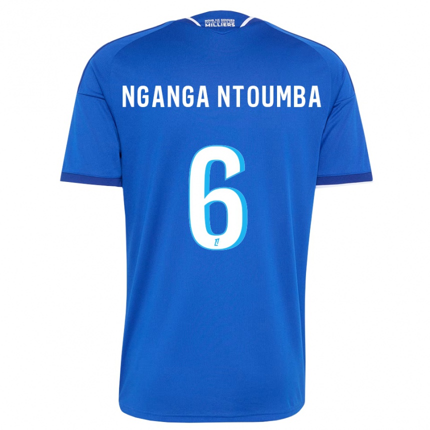 ילדים כדורגל Monfils Nganga Ntoumba #6 כחול מלכותי לבן ג'רזי ביתית 2026/27