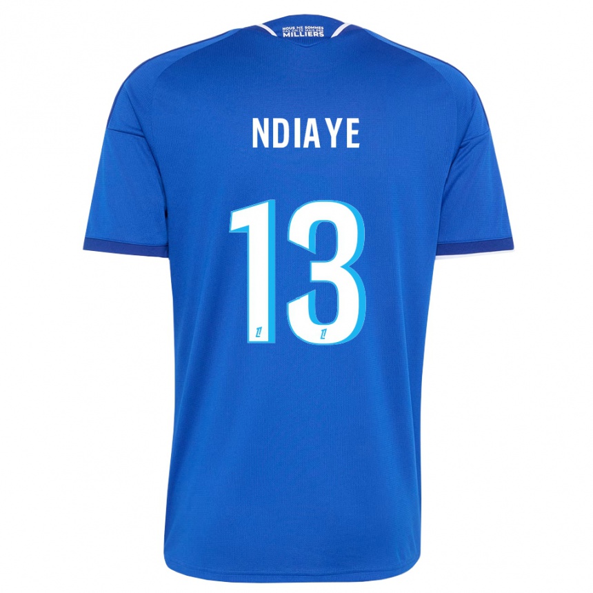 ילדים כדורגל Serigne Ndiaye #13 כחול מלכותי לבן ג'רזי ביתית 2026/27