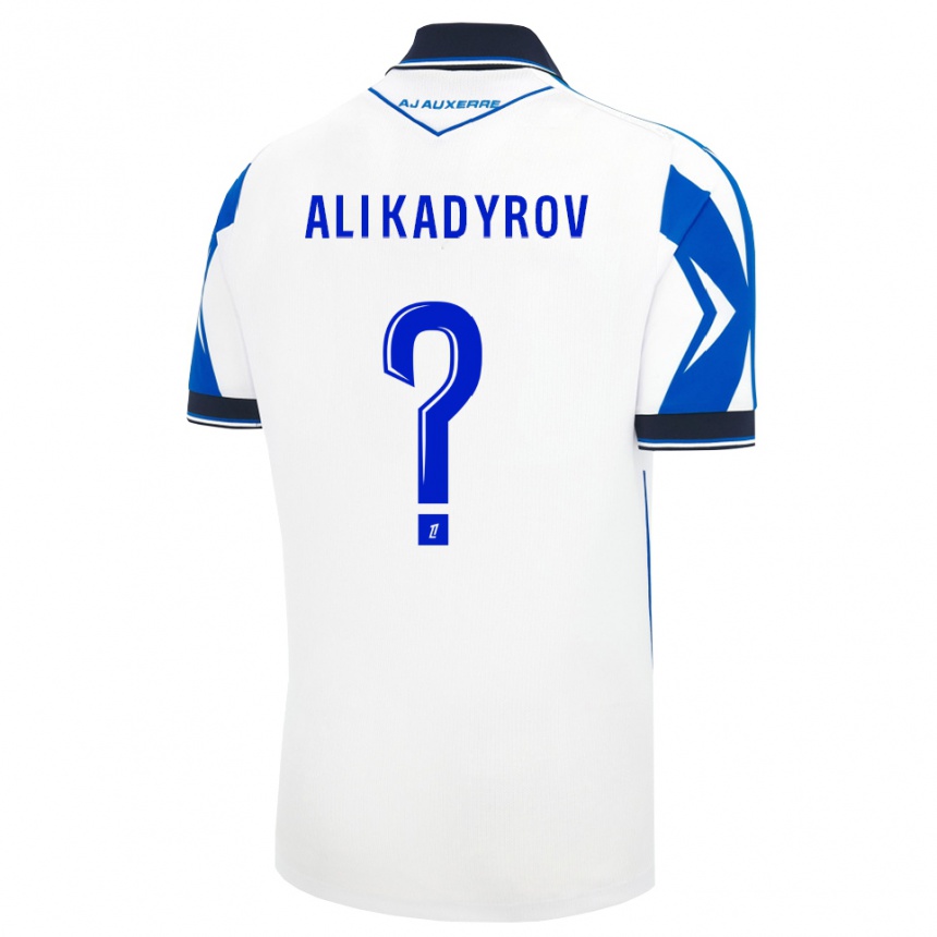 ילדים כדורגל Tourpal Ali Kadyrov #0 שחור לבן כחול ג'רזי ביתית 2026/27