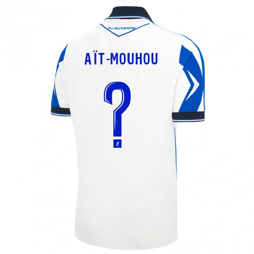 ילדים כדורגל Chaïma Aït-Mouhou #0 שחור לבן כחול ג'רזי ביתית 2026/27 ילדים כדורגל Chaïma Aït-Mouhou #0 שחור לבן כחול ג'רזי ביתית 2026/27