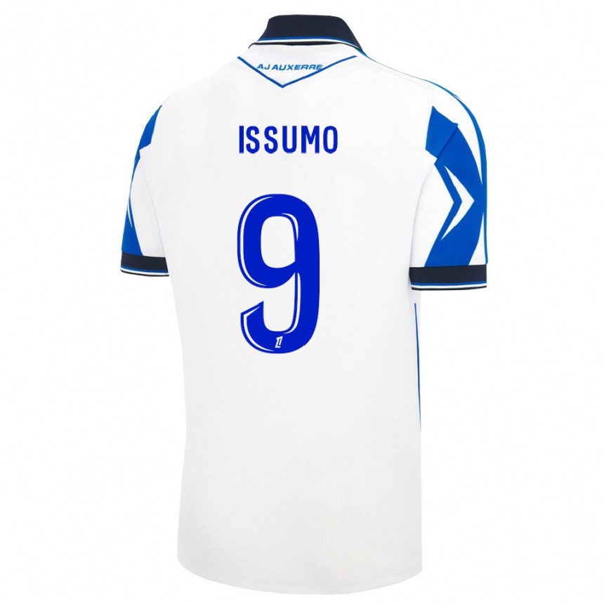 ילדים כדורגל Aaron Issumo #9 שחור לבן כחול ג'רזי ביתית 2026/27