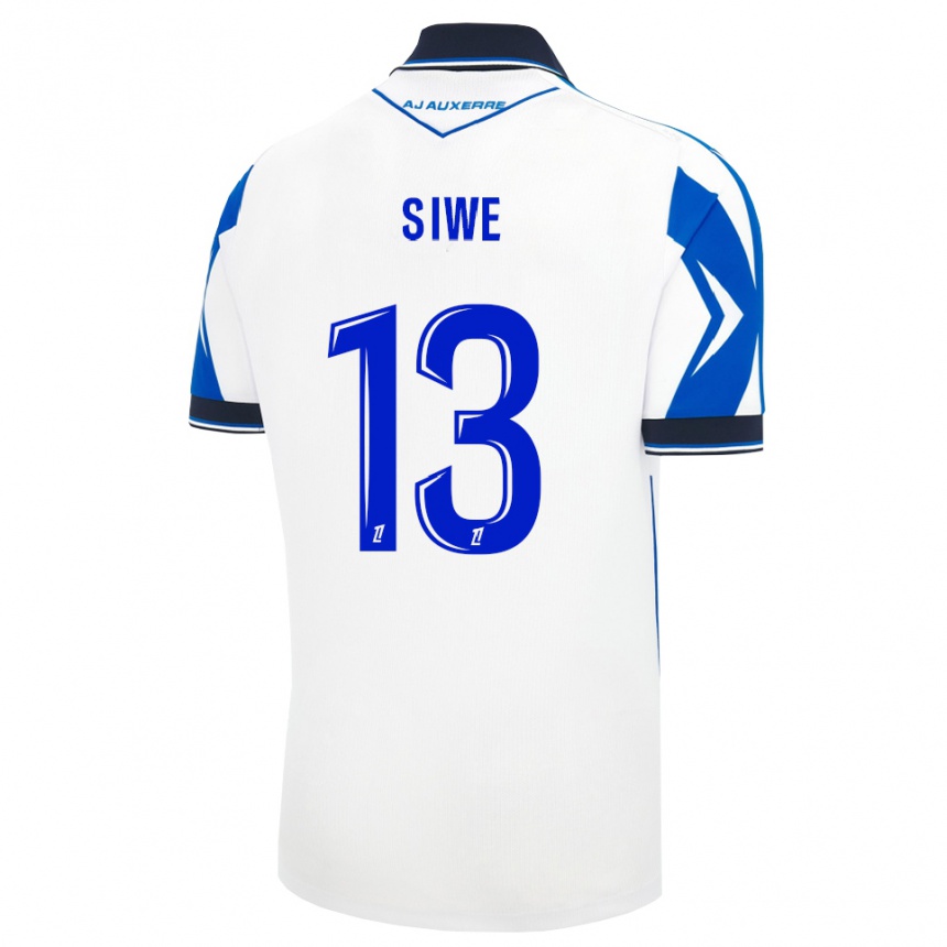 ילדים כדורגל Telli Siwe #13 שחור לבן כחול ג'רזי ביתית 2026/27