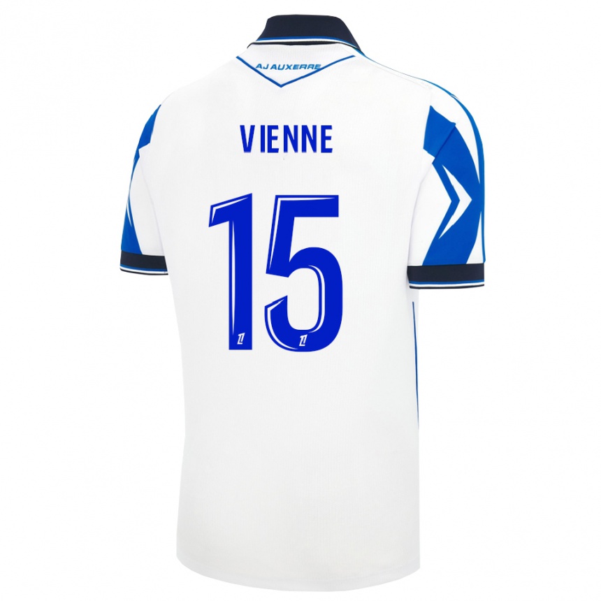 ילדים כדורגל Feydji Vienne #15 שחור לבן כחול ג'רזי ביתית 2026/27