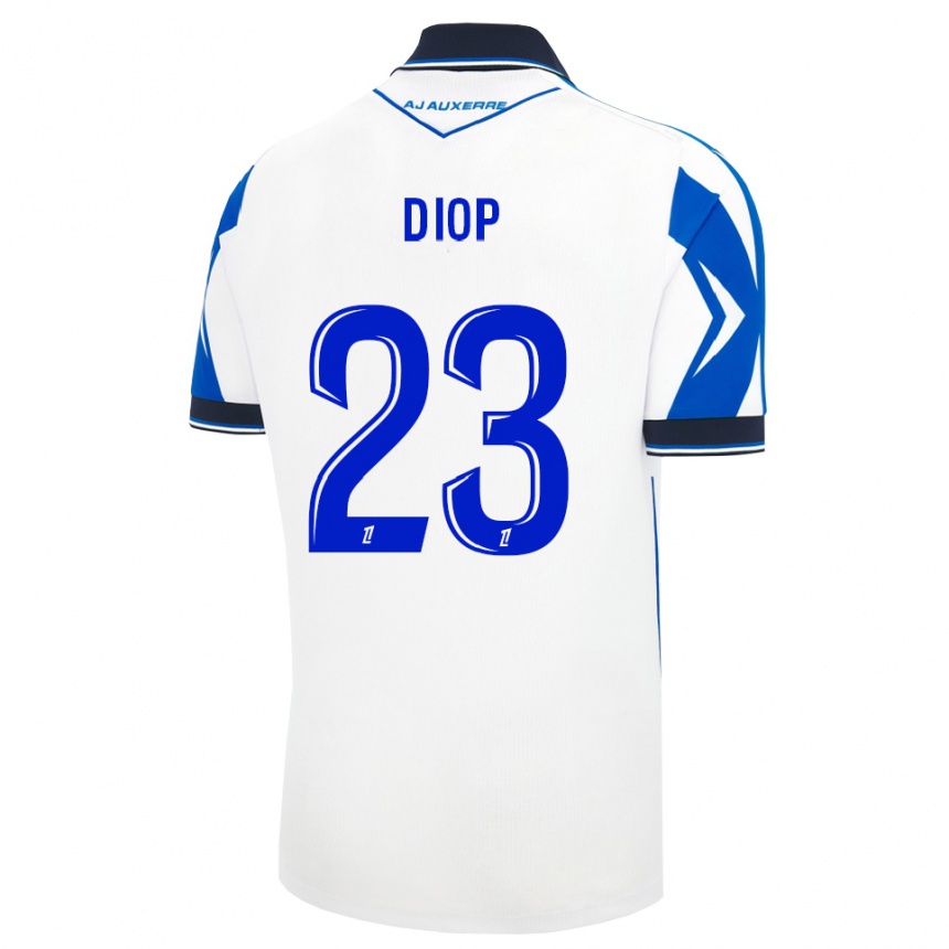 ילדים כדורגל Mamadou Diop #23 שחור לבן כחול ג'רזי ביתית 2026/27