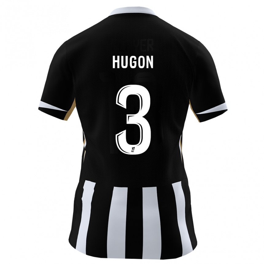 ילדים כדורגל Alix Hugon #3 שחור כחול ג'רזי ביתית 2026/27