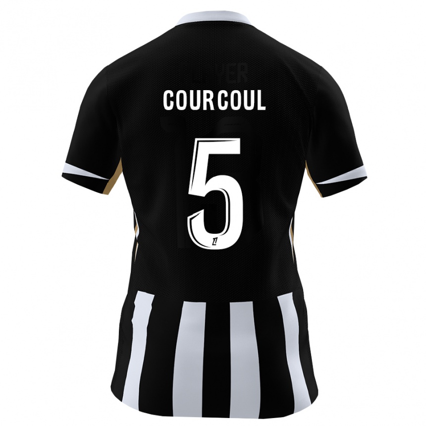 ילדים כדורגל Marius Courcoul #5 שחור כחול ג'רזי ביתית 2026/27