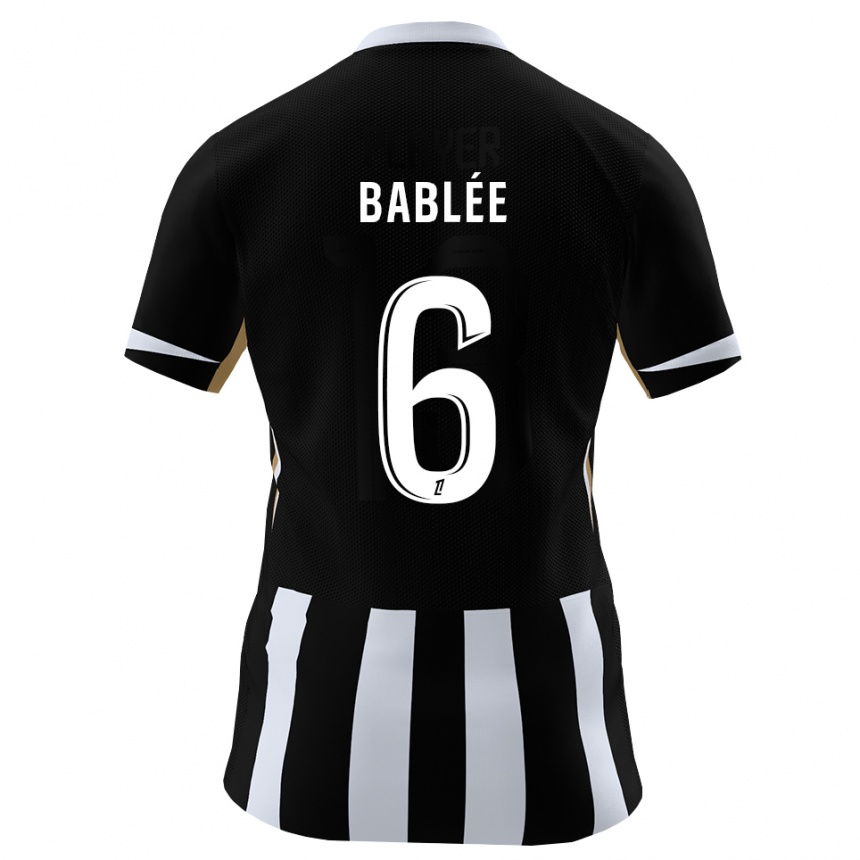 ילדים כדורגל Alix Bablée #6 שחור כחול ג'רזי ביתית 2026/27