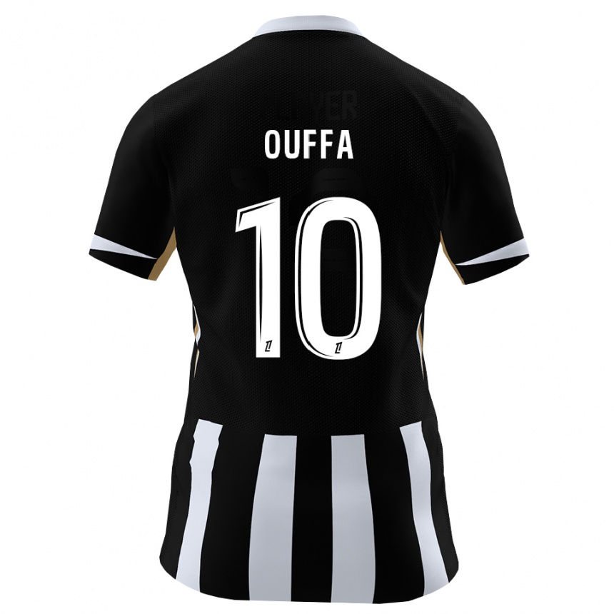 ילדים כדורגל Rayan Ouffa #10 שחור כחול ג'רזי ביתית 2026/27
