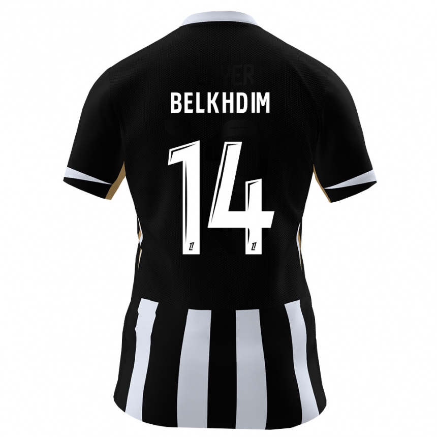 ילדים כדורגל Yassin Belkhdim #14 שחור כחול ג'רזי ביתית 2026/27 ילדים כדורגל Yassin Belkhdim #14 שחור כחול ג'רזי ביתית 2026/27
