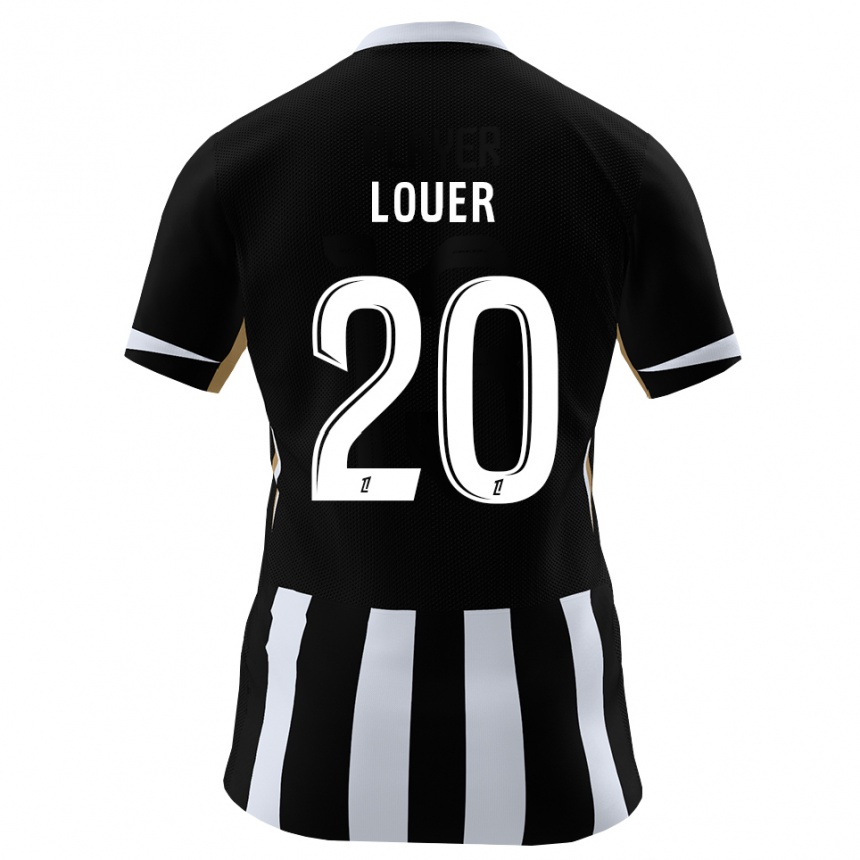 ילדים כדורגל Marius Louër #20 שחור כחול ג'רזי ביתית 2026/27