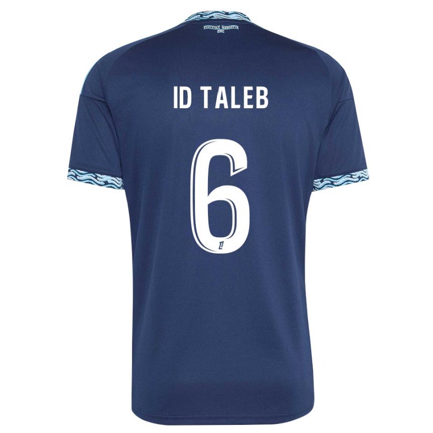 ילדים כדורגל Samy Id Taleb #6 כחול פלדה לבן ג'רזי ביתית 2026/27