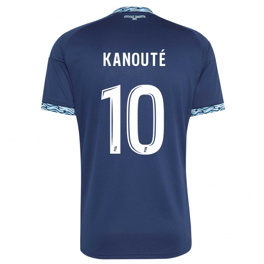 ילדים כדורגל Makan Kanouté #10 כחול פלדה לבן ג'רזי ביתית 2026/27